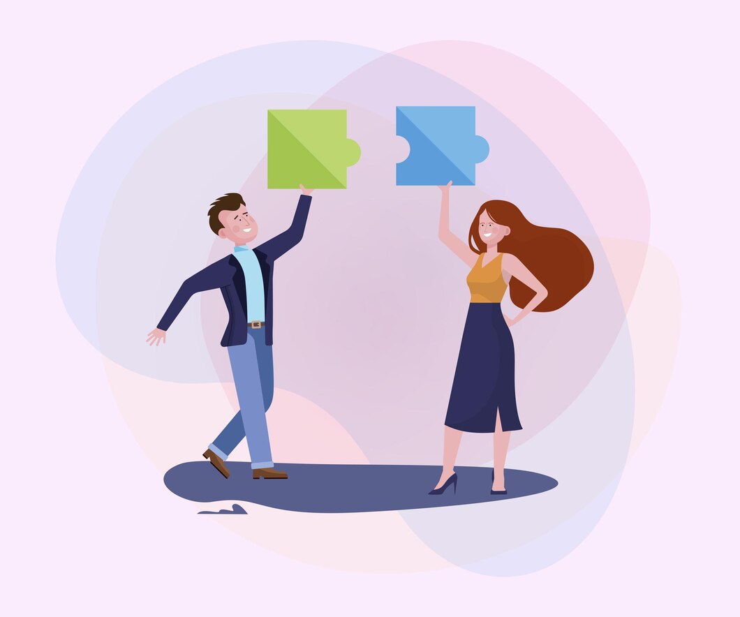 Team collaboration illustration